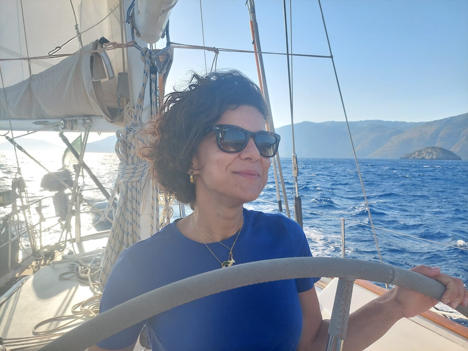Federica al timone